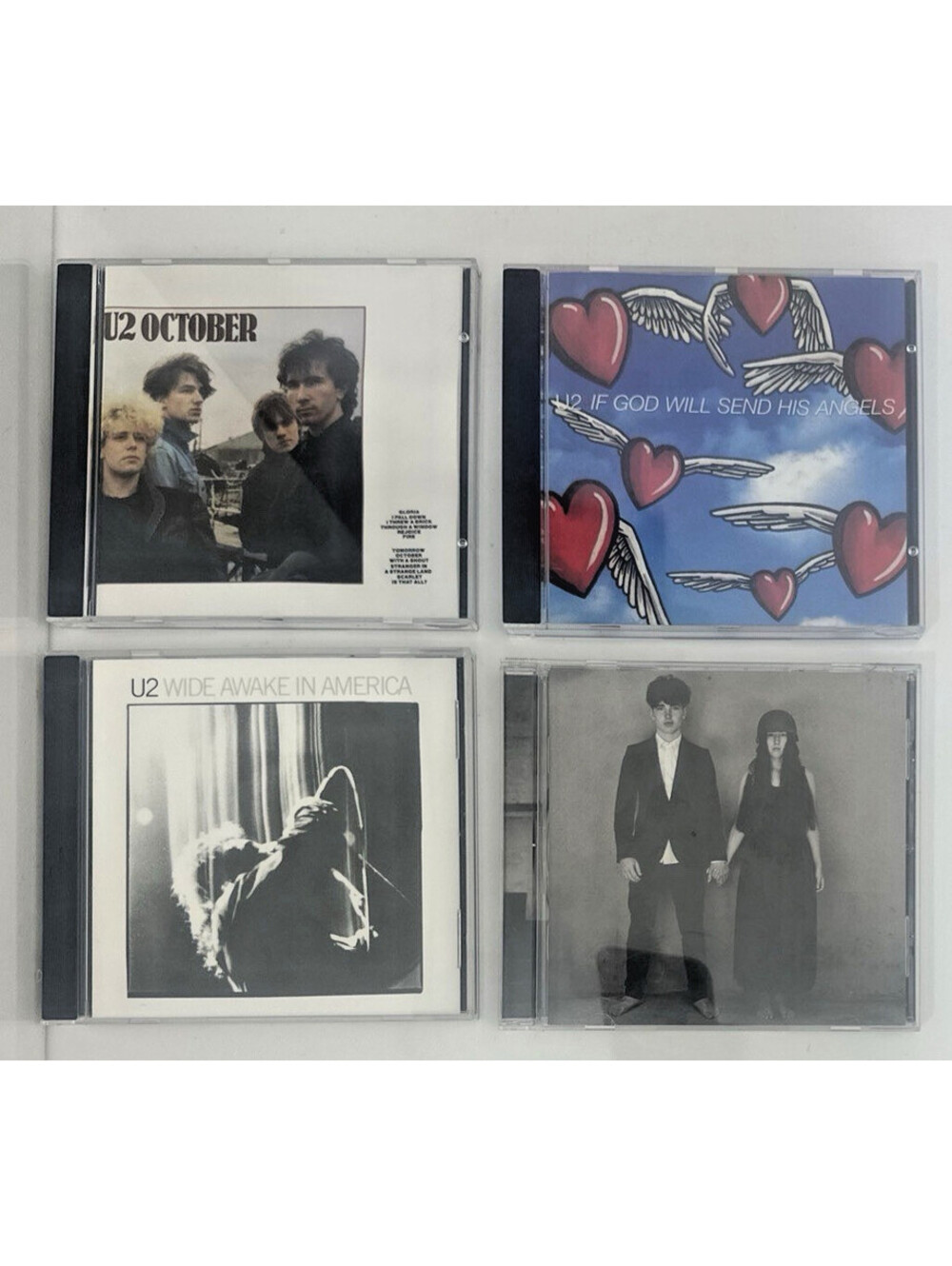 U2 CD Lot Collection 4 Albums October Wide Awake In America Classic Rock Music